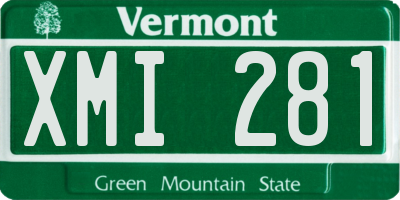VT license plate XMI281