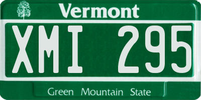 VT license plate XMI295