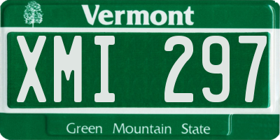 VT license plate XMI297