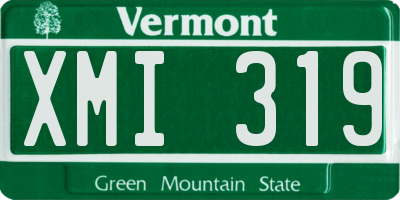 VT license plate XMI319