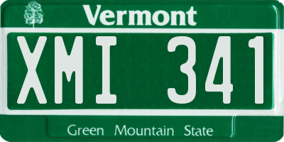VT license plate XMI341