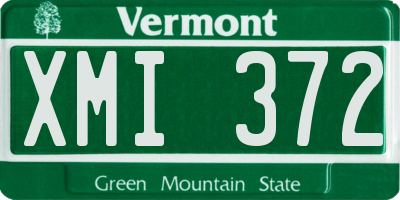 VT license plate XMI372