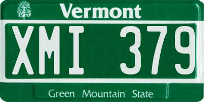 VT license plate XMI379