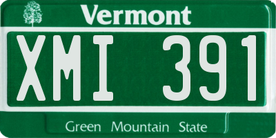 VT license plate XMI391