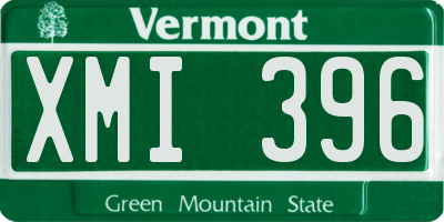 VT license plate XMI396