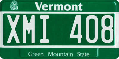 VT license plate XMI408