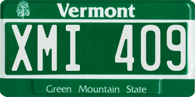 VT license plate XMI409