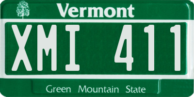 VT license plate XMI411