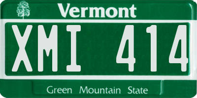 VT license plate XMI414