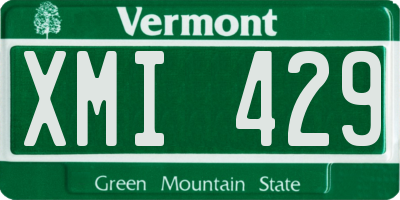 VT license plate XMI429