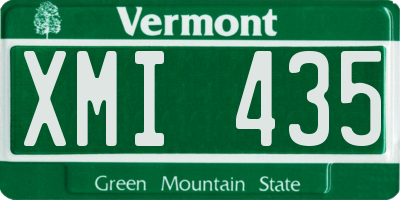 VT license plate XMI435