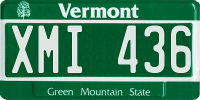 VT license plate XMI436