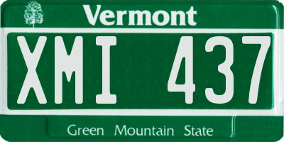 VT license plate XMI437