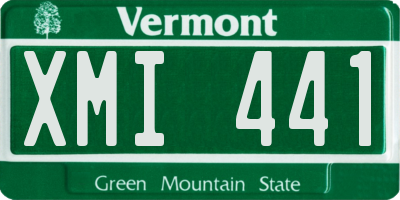 VT license plate XMI441