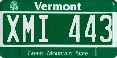 VT license plate XMI443