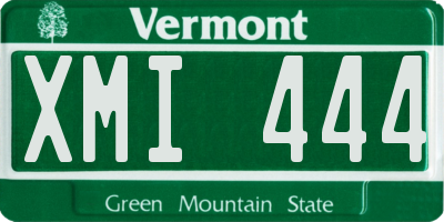 VT license plate XMI444