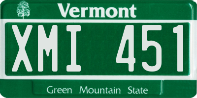 VT license plate XMI451