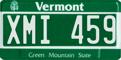 VT license plate XMI459