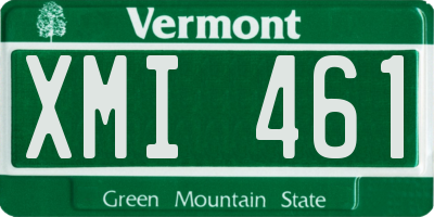 VT license plate XMI461