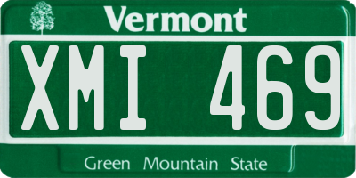 VT license plate XMI469