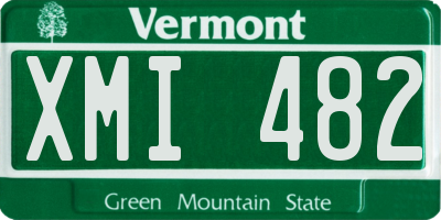 VT license plate XMI482