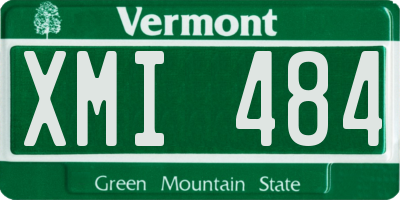 VT license plate XMI484
