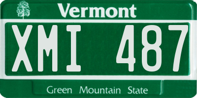VT license plate XMI487