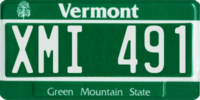 VT license plate XMI491