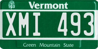 VT license plate XMI493