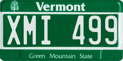 VT license plate XMI499