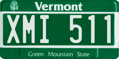 VT license plate XMI511