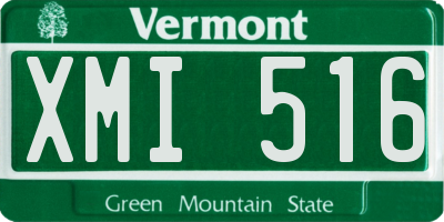 VT license plate XMI516