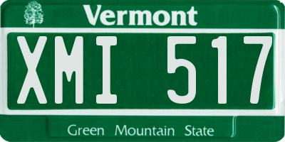 VT license plate XMI517