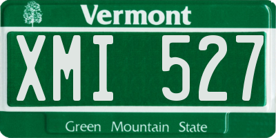 VT license plate XMI527