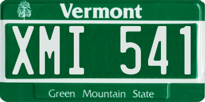 VT license plate XMI541