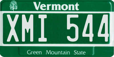 VT license plate XMI544