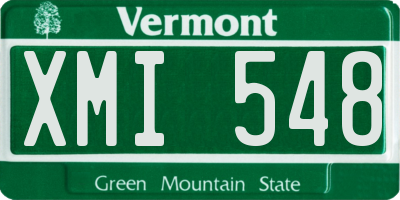 VT license plate XMI548