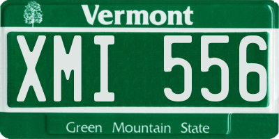 VT license plate XMI556