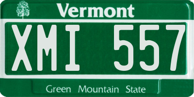 VT license plate XMI557
