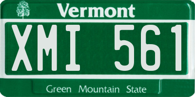 VT license plate XMI561
