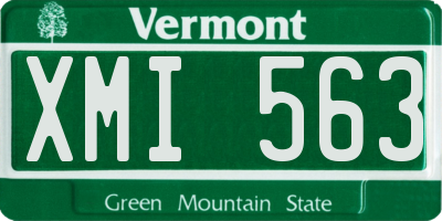 VT license plate XMI563