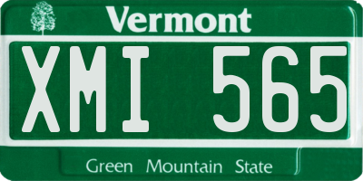 VT license plate XMI565