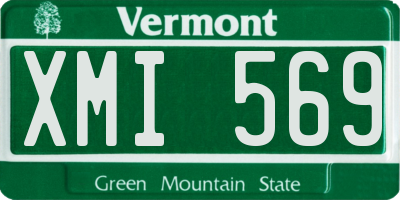 VT license plate XMI569