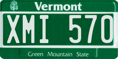 VT license plate XMI570