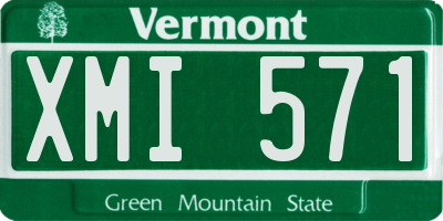 VT license plate XMI571