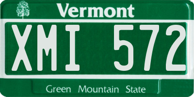 VT license plate XMI572