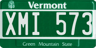 VT license plate XMI573