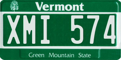 VT license plate XMI574