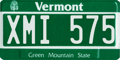 VT license plate XMI575