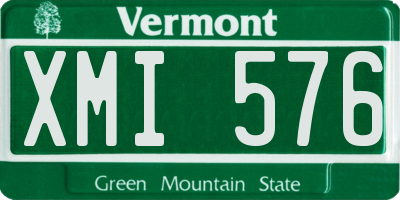 VT license plate XMI576